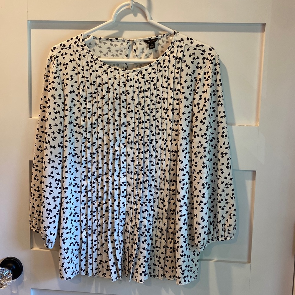 Ann Taylor pleated blouse